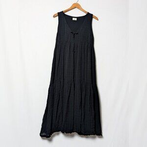 WILFRED Sleeveless Whimsy Dress Maxi Black XS ARITZIA